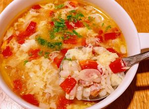もち麦とベーコンのにんにくスープ-レシピのメイン写真