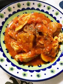 鶏肉のトマト煮込み-レシピのメイン写真