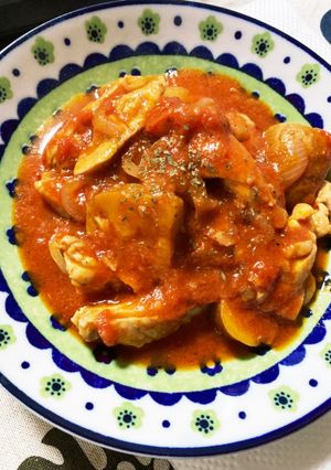 鶏肉のトマト煮込み-レシピのメイン写真