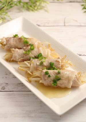 ダイエット！もやしの肉巻き☆鶏塩だし-レシピのメイン写真