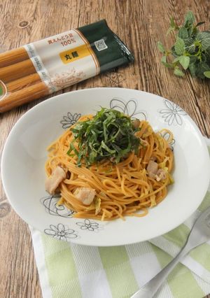 豚肉と白菜のにんにくしょう油パスタ-レシピのメイン写真