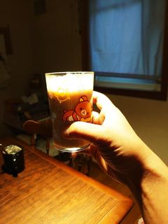 バナナ&林檎&イチジク豆乳スムージー-レシピのメイン写真