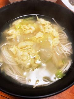 鶏ガラスープで!かき玉にゅうめん-レシピのメイン写真