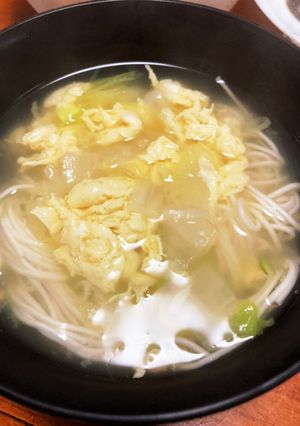 鶏ガラスープで！かき玉にゅうめん-レシピのメイン写真