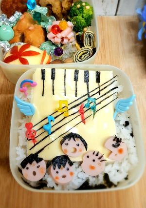 簡単キャラ弁♪合唱祭　音楽祭　コンクール-レシピのメイン写真