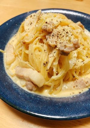 失敗なし♪冷蔵庫の材料で簡単カルボナーラ-レシピのメイン写真