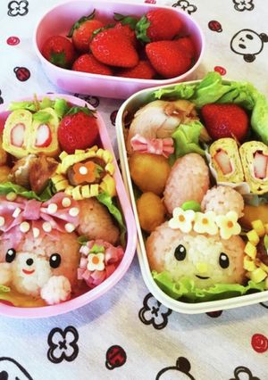 キャラ弁デコ弁　ボンボンリボン♡マイメロ-レシピのメイン写真