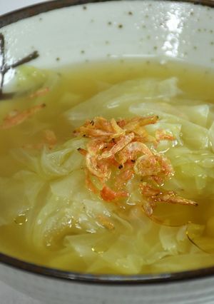中華風「干しエビとキャベツのスープ」-レシピのメイン写真