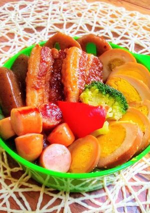 お弁当 豚の角煮ランチ-レシピのメイン写真