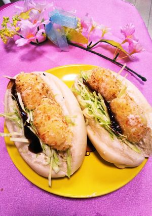 揚げないコロッケで★コロッケパン-レシピのメイン写真