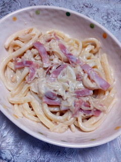 和風クリームうどん-レシピのメイン写真