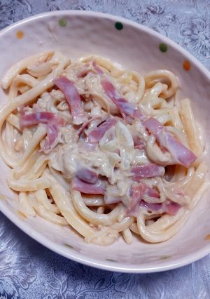 和風クリームうどん-レシピのメイン写真