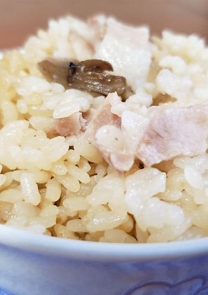 簡単！舞茸と豚バラの炊き込みご飯-レシピのメイン写真