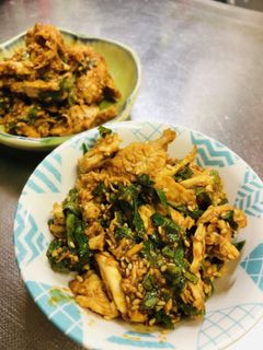 ささみと大葉の胡麻味噌和え-レシピのメイン写真