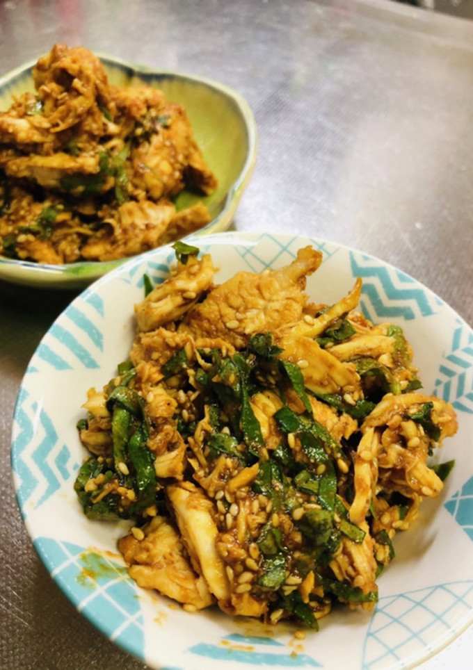 ささみと大葉の胡麻味噌和え-レシピのメイン写真