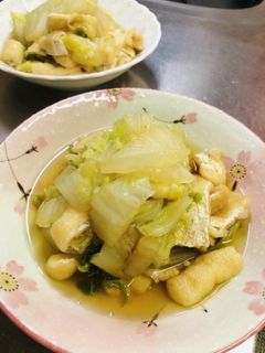 白菜と油揚げの煮物-レシピのメイン写真