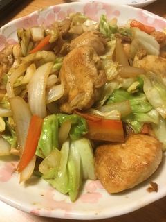 速攻レシピ!鶏肉の野菜炒め(カレー味)-レシピのメイン写真