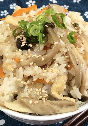 レンジで簡単！きのこたっぷり混ぜご飯-レシピのメイン写真