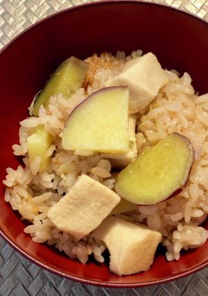 秋　さつまいもの炊き込みご飯-レシピのメイン写真