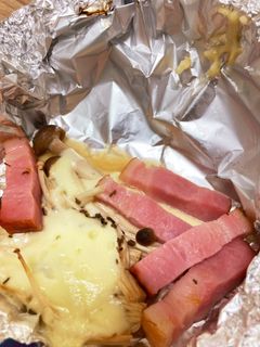 ベーコンときのこのチーズホイル焼き-レシピのメイン写真