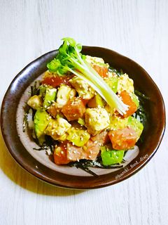 *サーモンとアボカドとクリームチーズ丼*-レシピのメイン写真
