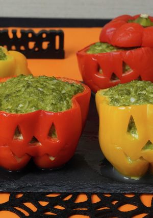 【動画】あらびき茶ハロウィン肉詰め-レシピのメイン写真