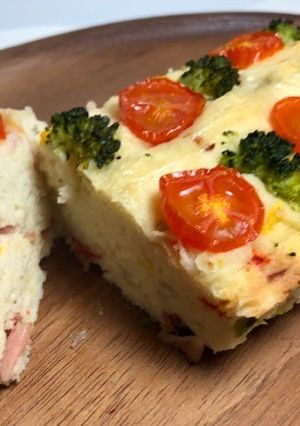 野菜たっぷり☆レンジで簡単ケークサレ-レシピのメイン写真
