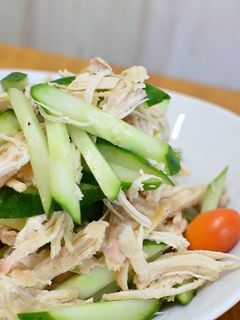 簡単♬しっとり鶏むね肉でバンバンジー★-レシピのメイン写真