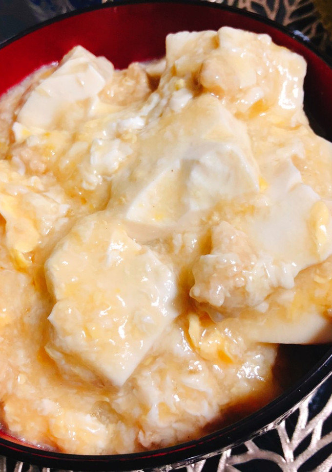 鶏そぼろリメイク★豆腐と卵のふわとろ丼★-レシピのメイン写真
