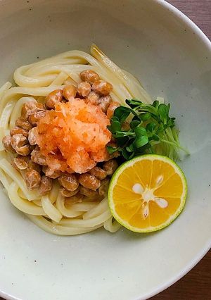 (減塩) 納豆もみじおろしうどん-レシピのメイン写真
