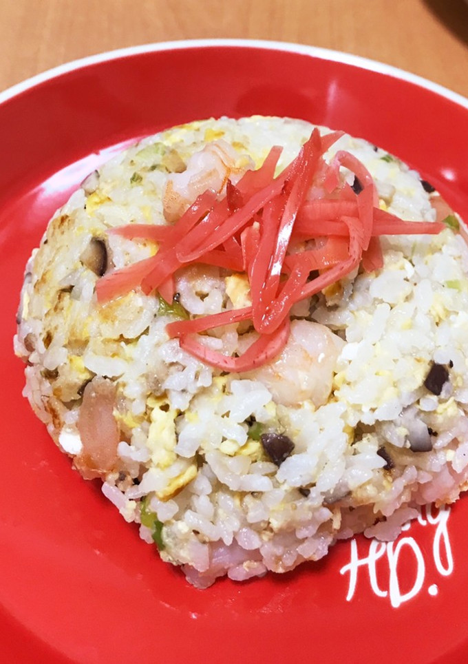 簡単！海老と椎茸の炒飯-レシピのメイン写真