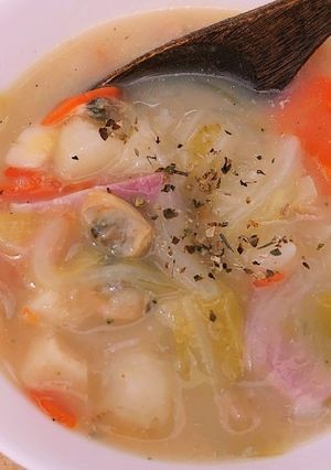 手抜き上等！簡単クラムチャウダー!-レシピのメイン写真