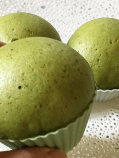 忙しい朝でも。簡単抹茶蒸しパン♪-レシピのメイン写真