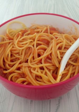 【一食50円程】トマトソーススパゲッティ-レシピのメイン写真