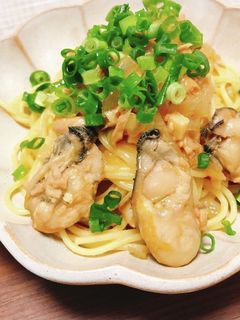牡蠣と玉ねぎの和風パスタ-レシピのメイン写真