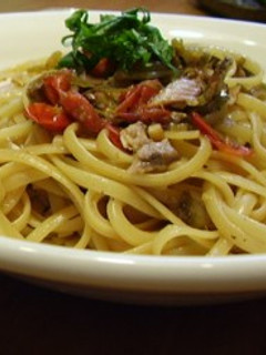梅しそ味!サンマの和風パスタ-レシピのメイン写真