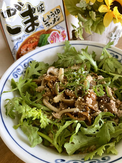 きのこと春菊のピリ辛ラーメン-レシピのメイン写真