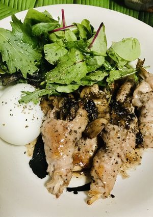 豚肉舞茸巻き・ブルーベリーソース-レシピのメイン写真