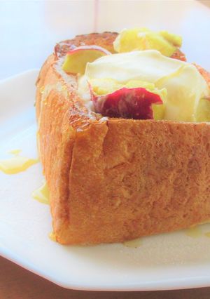 焼きいもクリームチーズ バタートースト-レシピのメイン写真