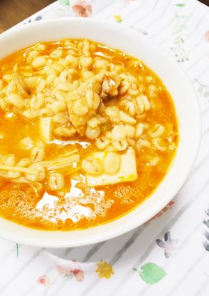 【炊飯器使用】押麦のトマト粥-レシピのメイン写真