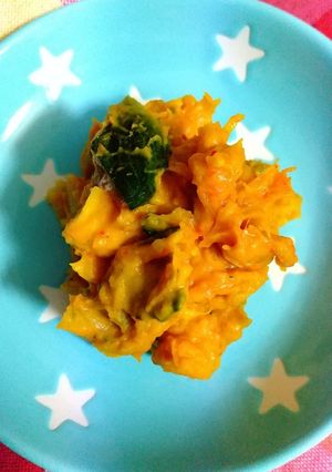 キムチ入りかぼちゃのカレーマヨサラダ-レシピのメイン写真