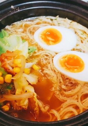 野菜不足解消！卵&たっぷり野菜ラーメン-レシピのメイン写真