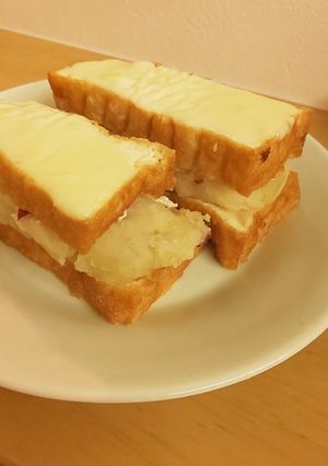さつまいもサラダの厚揚げサンド-レシピのメイン写真