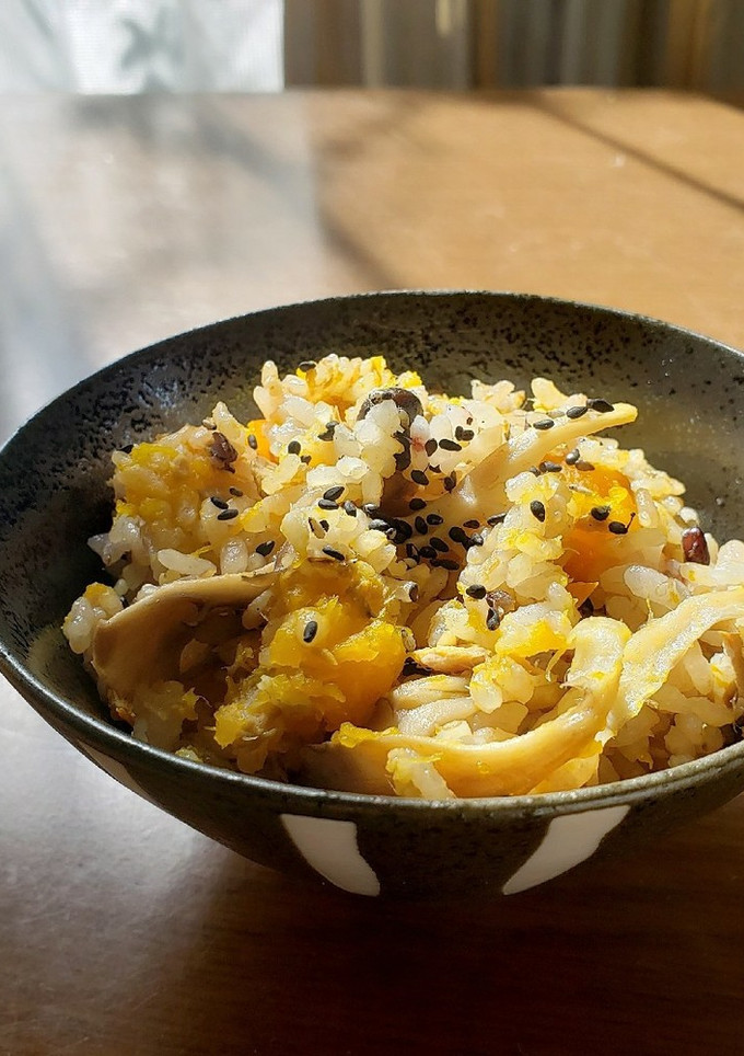 かぼちゃと舞茸の雑穀炊き込みご飯-レシピのメイン写真