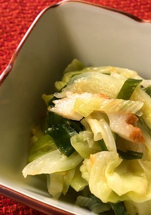 長ねぎとキャベツの酢味噌和え-レシピのメイン写真