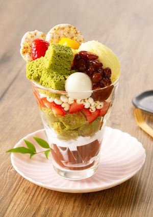 レンジ簡単☆香り豊かな抹茶パフェ-レシピのメイン写真