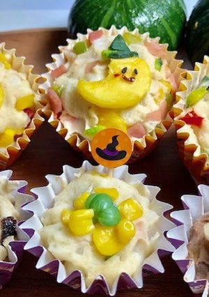 レンジ簡単☆一度に作るハロウィンマフィン-レシピのメイン写真