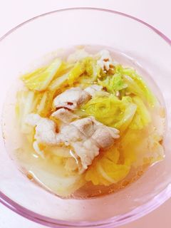 豚肉と白菜の簡単和風スープ-レシピのメイン写真