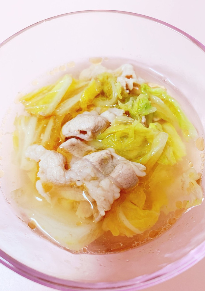 豚肉と白菜の簡単和風スープ-レシピのメイン写真