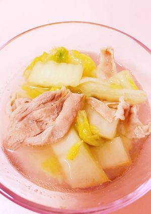 豚肉と白菜の塩にんにくスープ-レシピのメイン写真